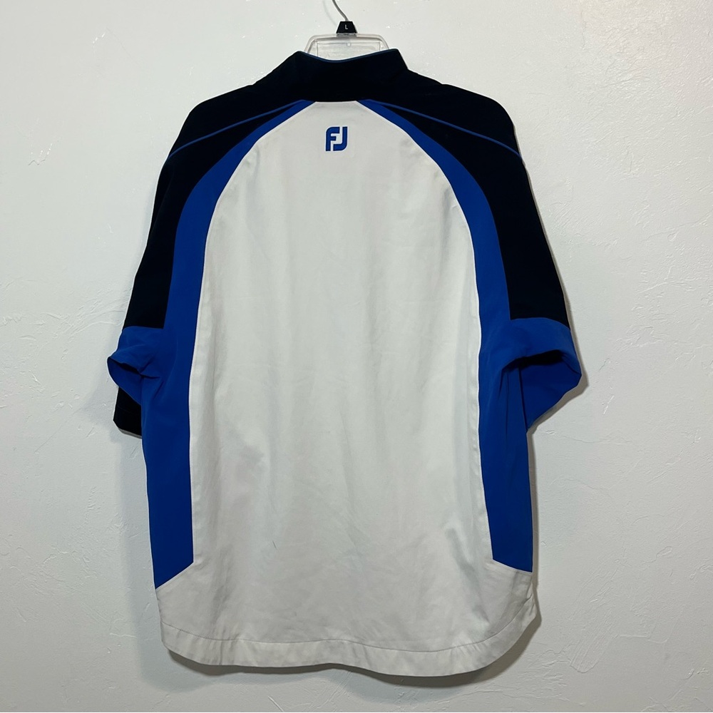FootJoy Dryjoy Tour Collection Half Zip Short Sleeve Golf Wind Shirt - Picture 8 of 10